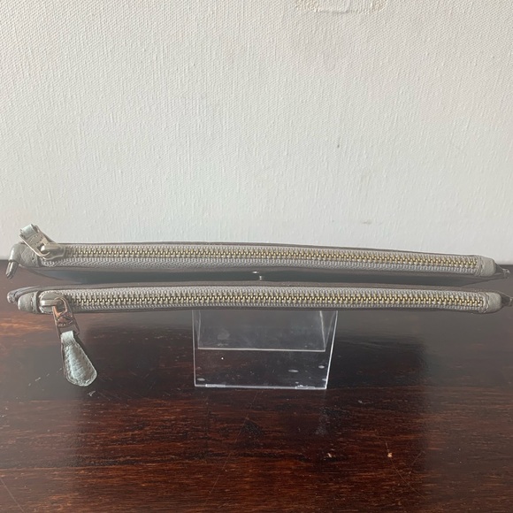 Coach Double Zip Wallet - Heather Gray - Picture 5 of 8